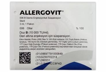 ALLERGOVIT 006 B IDAME ENJEKSIYONLUK суспензия
