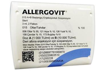 ALLERGOVIT 015 A+B BASLANGIC ENJEKSIYONLUK суспензия