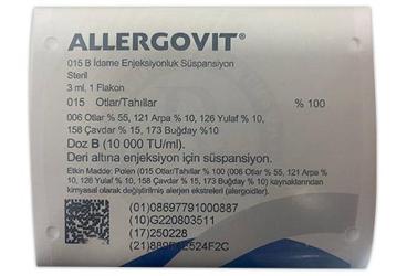 ALLERGOVIT 015 B IDAME ENJEKSIYONLUK суспензия