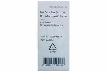DERI PRICK TEST COZELTISI 901 SALIN NEGATIF KONTROL