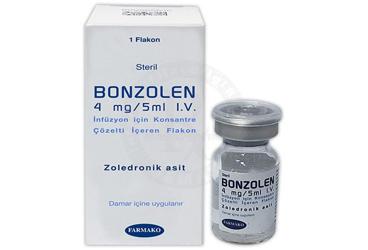 BONZOLEN 4 MG / 5 ML внутривенная инфузия ICIN KONSANTRE COZELTI ICEREN флакон