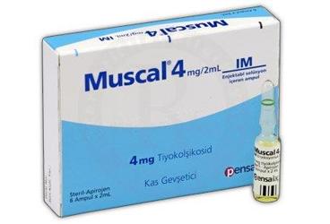 MUSCAL 4 MG/2 ML ENJEKTABL SOLÜSYON İÇEREN 6 ампулы