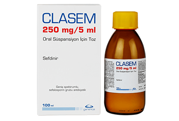 CLASEM 250 MG/5ML 100 ML суспензия для приёма внутрь ICIN порошок