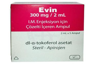 EVIN 300 MG/2 ML I.M. ENJEKSIYON ICIN COZELTI ICEREN 5 ампулы
