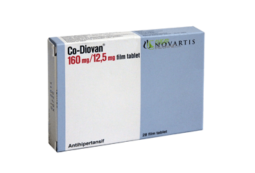 CO-DIOVAN 160/12,5 MG 28 таблетки покрытые оболочкой