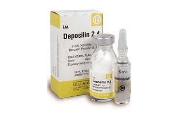 DEPOSILIN 2.400.000 IU раствор для инъекций HAZIRLAMAK ICIN порошок (1 флакон)