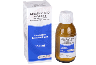 CROXILEX‐BID 200/28 MG суспензия для приёма внутрь HAZIRLAMAK ICIN KURU порошок (100 ML)