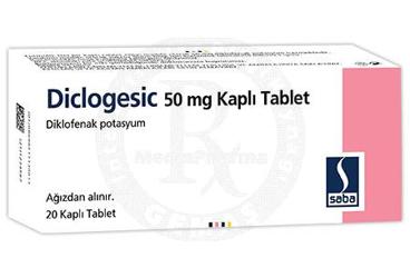 DICLOGESIC 50 MG KAPLI таблетки (20 таблетки)