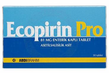 ECOPIRIN PRO 81 MG 30 ENTERIK KAPLI таблетки
