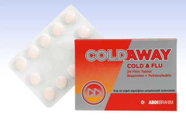COLDAWAY COLD & FLU 24 таблетки покрытые оболочкой