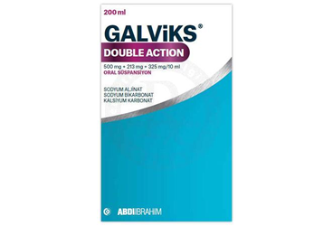 GALVİKS DOUBLE ACTION 500MG + 213MG + 325MG/10ML ORAL SÜSPANSİYON (200 ML)