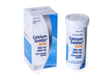 CALCIUM SANDOZ Forte 300 MG/2940 MG шипучие таблетки