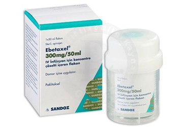 EBETAXEL 300 MG/50 ML внутривенная инфузия ICIN KONSANTRE COZELTI ICEREN 1 флакон