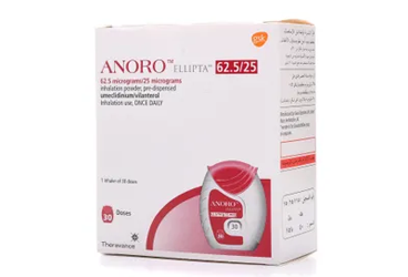 ANORO ELLIPTA 62,5/25 MCG готовый к применению порошок для ингаляций, 30 DOZ