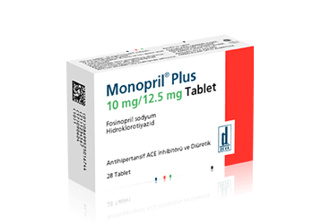MONOPRIL Plus 10 MG/12,5 MG 28 таблетки — фото упаковки