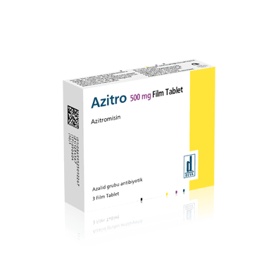 AZITRO 500 MG 3 таблетки покрытые оболочкой