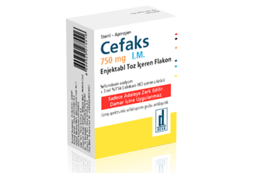 CEFAKS 750 MG IM порошок для инъекций (1 флакон)