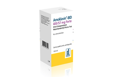 AMOKLAVIN BID 400/57 MG Forte суспензия для приёма внутрь HAZIRLAMAK ICIN KURU порошок (35 ML)