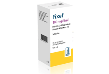 FIXEF 100 MG/5 ML детский суспензия для приёма внутрь HAZIRLAMAK ICIN KURU порошок (100 ML)