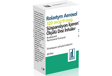 ROLASTYM AEROSOL 320 MCG/9 MCG суспензия ICEREN OLCULU DOZ INHALER (60 DOZ)