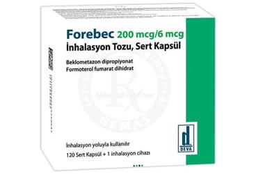 FOREBEC 200 MCG/6 MCG порошок для ингаляций, твёрдые капсулы (120 капсулы)