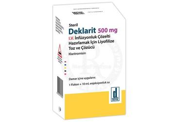 DEKLARIT 500 MG I.V. ΡΠ°ΡΡΠ²ΠΎΡ Π΄Π»Ρ ΠΈΠ½ΡΡΠ·ΠΈΠΉ HAZIRLAMAK ICIN Π»ΠΈΠΎΡΠΈΠ»ΠΈΠ·ΠΈΡΠΎΠ²Π°Π½Π½ΡΠΉ ΠΏΠΎΡΠΎΡΠΎΠΊ VE COZUCU