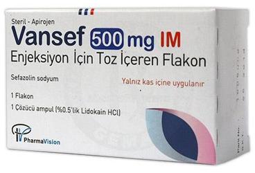 VANSEF 500 MG внутримышечная инъекция ICIN порошок ICEREN флакон