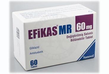 EFIKAS MR 60 MG DEGISTIRILMIS SALIMLI BOLUNEBILIR 60 таблетки