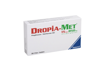DROPIA-MET 15/850 MG 30 таблетки покрытые оболочкой