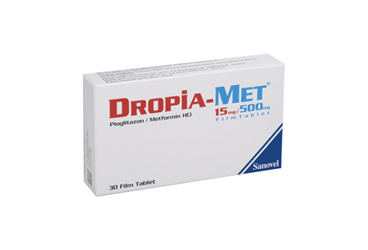 DROPIA-MET 15/500 MG 30 таблетки покрытые оболочкой