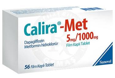 CALIRA-MET 5 MG/1000 MG таблетки покрытые оболочкой ( 56 таблетки)