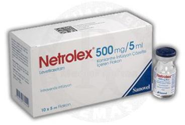 NETROLEX 500 MG/5 ML KONSANTRE INF. COZ. ICEREN 10 флакон