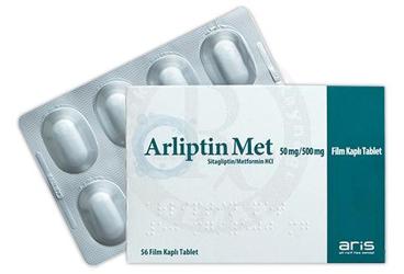 ARLIPTIN MET 50 MG/500 MG таблетки покрытые оболочкой (56 таблетки)