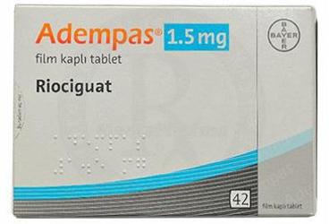 ADEMPAS 1,5 MG 42 таблетки покрытые оболочкой