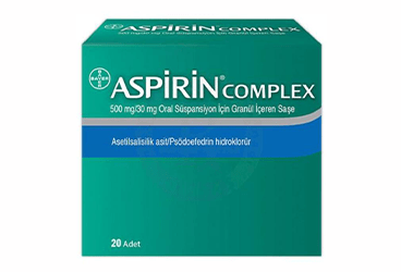 ASPIRIN COMPLEXсуспензия для приёма внутрь гранулыLU 500/30 MG 20 саше