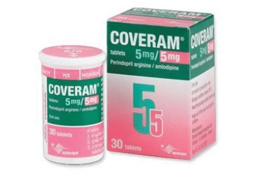 COVERAM 5 MG + 5 MG 30 таблетки покрытые оболочкой