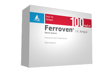 FERROVEN 100 MG / 5 ML IV раствор для инъекций (5 ампулы)