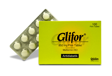 GLIFOR 850 MG 100 таблетки покрытые оболочкой