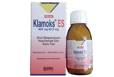 KLAMOKS ES 600/42,9 MG суспензия для приёма внутрь HAZIRLAMAK ICIN KURU порошок 150 ML