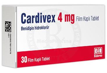 CARDIVEX 4 MG таблетки покрытые оболочкой (30 таблетки)