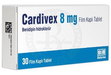 CARDIVEX 8 MG таблетки покрытые оболочкой (30 таблетки)