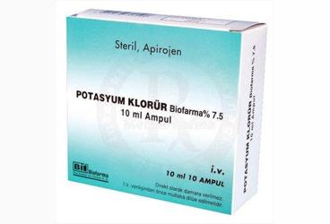 POTASYUM KLORUR BIOFARMA %7.5 10 ML 10 ампулы