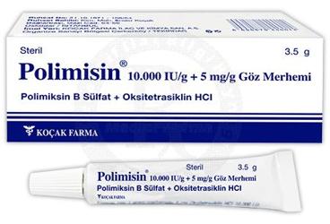 POLIMISIN 10.000 IU/G+5MG/G GOZ мазьI (3,5 G)