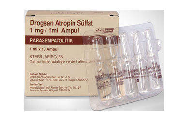 DROGSAN ATROPIN SULFAT 1 MG/1 ML раствор для инъекций, 10 ампулы