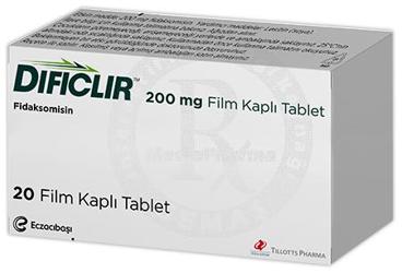 DIFICLIR 200 MG таблетки покрытые оболочкой (20 таблетки)