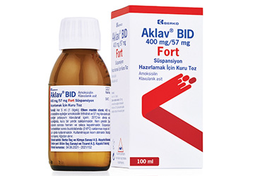 AKLAV BID 400 MG/57 MG Forte суспензия HAZIRLAMAK ICIN KURU порошок (100 ML)