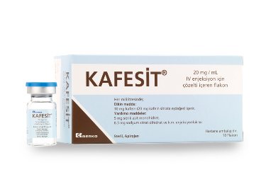 KAFESIT 20 MG/ML IV ENJEKSIYON ICIN COZELTI ICEREN 10 флакон + 3 ML COZELTI