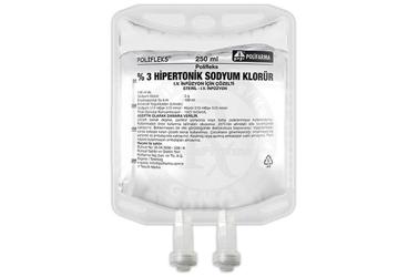 POLIFLEKS % 3 SODYUM KLORUR SOL. 250 ML(PVC TORBA) SETSIZ