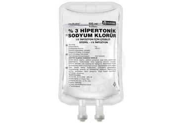 POLIFLEKS % 3 SODYUM KLORUR SOL. 500 ML(PVC TORBA) SETLI