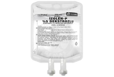POLIFLEKS IZOLEN-P %5 DEKSTROZ ELEKTROLIT SOLUSYON 250 ML PVC TORBA SETSIZ